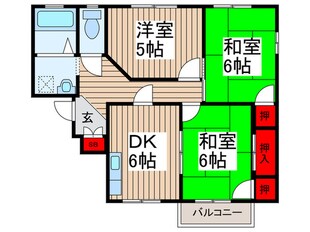 コ－ポふじみ野Ｂ棟の物件間取画像